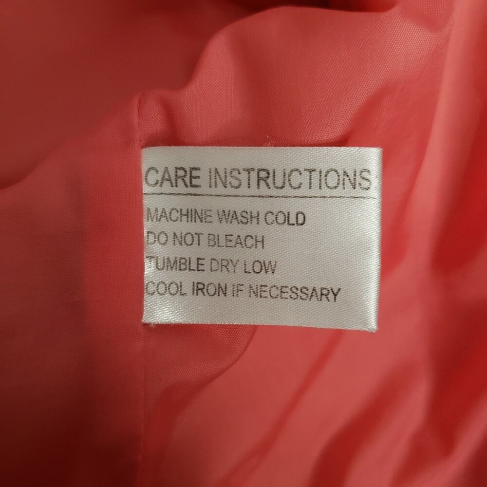Gallery Coral Quilted Lined Lightweight Zip Blazer Jacket L - Picture 6 of 11